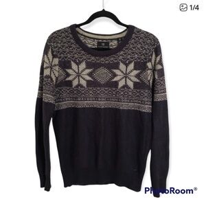 Scotch & Soda Fair Isle Pullover Sweater  Alpaca Wool Blend Sz Small